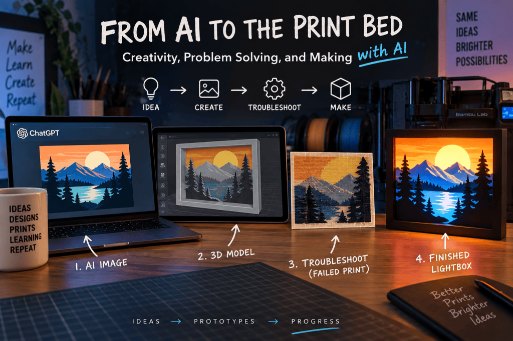 From AI to the Print Bed: Creativity, Problem Solving, and&nbsp;Making